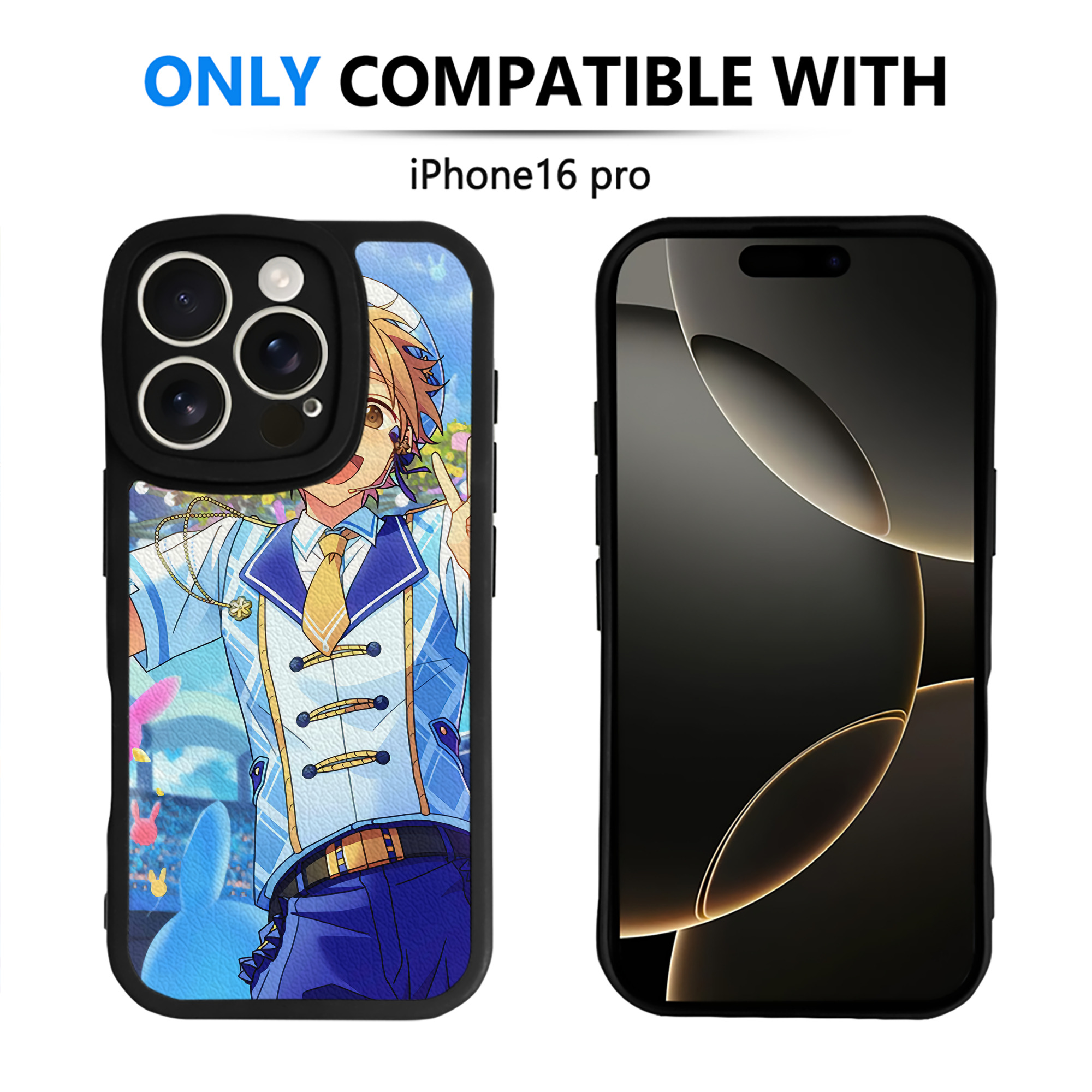（画像用） あんさんぶるスターズ! Ensemble Stars 【iPhone 16シリーズ対応】シリコンスマホケース（レザー調） 材質：シリコン